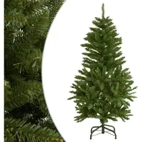 Syfax Kunstkerstboom met scharnieren met standaard 120 cm groen