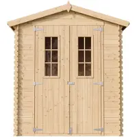 Timbela M367C+M367G - Houten tuinhuis - 1,98 m² - 136x196xH224 cm - met vloer