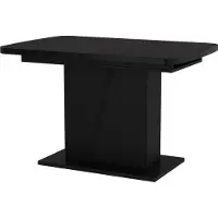 Vicco Eettafel Fenaro Zwart 120-160 x 80 cm uitschuifbaar, Model 56581