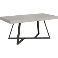 Ityhome - Uittrektafel 200/460x90 cm, model Booster, met poten van kasjmierhout, kleur antraciet