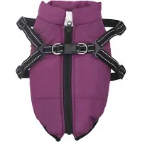 vidaXL Hondenjas Paars L32 Fleece en polyester