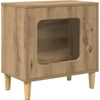 Syfax Kattenhuis Ambachtelijk eiken 51 x 30 x 52 cm Bewerkt hout