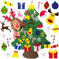 Zolta - Filc Kerstboom voor Kinderen - 95cm - DIY Creatief - Inclusief Decoraties
