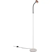 TRIO Design vloerlamp Taryn mokka bruin