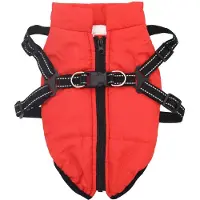 vidaXL Hondenjas Rood L40 Fleece en polyester