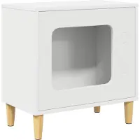 Syfax Kattenhuis Wit 51 x 30 x 52 cm Bewerkt hout
