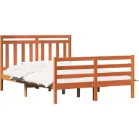 Syfax Bedframe met hoofdeinde Wasbruin 150 x 200 cm