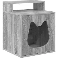 Syfax Kattenhuis Grijs Sonoma 42,5 x 40 x 53,5 cm Bewerkt hout