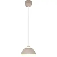 TRIO Design hanglamp Tilos zand bruin Ø 23cm