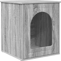 Syfax Kattenhuis Grijs Sonoma 53 x 52 x 62 cm Bewerkt hout