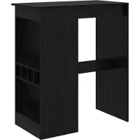 vidaXL Bartafel 90 x 47,5 x 103,5 cm Bewerkt hout Zwart Eiken