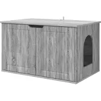 Syfax Kattenhuis Grijs Sonoma 85 x 55 x 50,5 cm Bewerkt hout