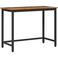 Syfax Tafel Oudhout 80 x 50 x 76,5 cm Engineered hout en staal