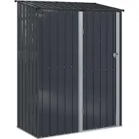 Syfax Tuinhuisjes Antraciet 153,5 x 86 x 200 cm Metaal