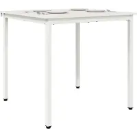 Syfax Eettafel Wit 80 x 80 x 75 cm Massief grenenhout