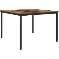 vidaXL Eettafels 110 x 110 x 75 cm METAAL Rechthoekig
