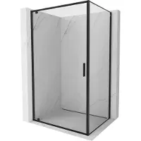 Mexen Exo douchecabine draaideur 100 x 95 cm, transparant, zwart - 8181-100-095-70-00