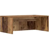 Syfax Wandbureau Wandgemonteerd Oud Hout 80 x 45 x 30 cm Bewerkt hout
