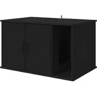 Syfax Kattenhuis Zwart 85 x 55 x 50 cm Bewerkt hout