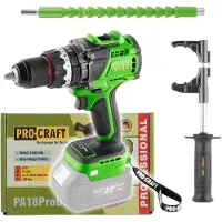 Procraft PA18ProBL-BB accu-klopboormachine 20 V 180 Nm borstelloos solo - zonder accu, zonder oplader