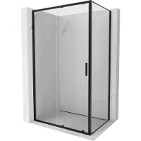 Mexen Exo schuifdouchecabine 180 x 85 , transparant, zwart - 8151-180-085-70-00