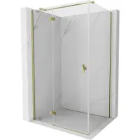 Mexen Mist-H T douchecabine draaibaar links 100 x 110 , transparant, goud - 8A5T-100-110-50-00-L
