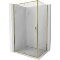 Mexen Exo schuifdouchecabine 105 x 85 cm, transparant, goud - 819-105-085-50-00