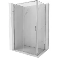 Mexen Exo schuifdouchecabine 145 x 90 cm, transparant, chroom - 8151-145-090-01-00