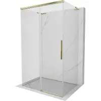 Mexen Rox-3S L 3-zijdige schuifdouchecabine 105 x 75 cm, transparant, goud - 8C2L-105-075-50-00-3S