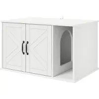 Syfax Kattenhuis Wit 85 x 55 x 50 cm Bewerkt hout