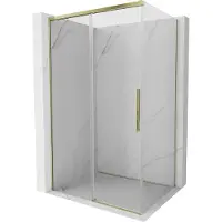 Mexen Rox schuifbare douchecabine 135 x 95 , transparant, goud - 8C2-135-095-50-00