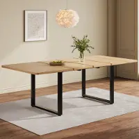 STILVORA Eettafel - Uitschuifbaar Met 3 Lengtes - Voor Eetkamer En Keuken - MDF - Eiken - 140 180 220 X 80 Cm