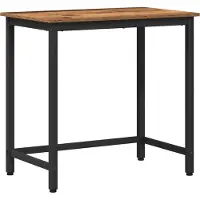 Syfax Tafel Oudhout 100 x 50 x 76,5 cm Engineered hout en staal