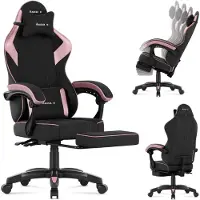 Huzaro Force 3.7 Ergonomische Gamestoel met Voetsteun - Comfortabele Bureaustoel - Pink