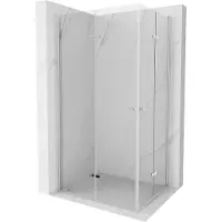 Mexen Lima Duo douchecabine inklapbaar 80 x 70 cm, transparant, chroom - 856-080-070-02-00