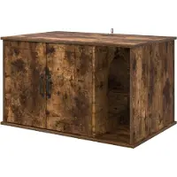 Syfax Kattenhuis Gerookt eiken 85 x 55 x 50 cm Bewerkt hout