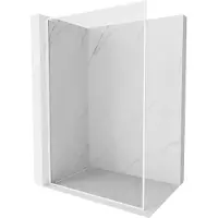 Mexen Kioto-F L douchewand Walk-in met frame 115 x 202 , transparant 8 mm, wit - 800-115-174-20-00