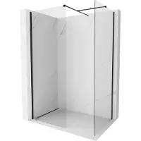 Mexen Kioto-X douchewand Walk-in 100 x 90 , transparant 10 mm, zwart - 800-100-202-70-00-090-X
