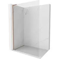 Mexen Kioto-X L Douchewand Walk-in 80 x 200 , transparant 10 mm, geborsteld koper - 800-080-107-65-00-X