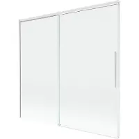 Mexen Rox badwand 2-delig schuifbaar 170 x 150 , transparant, wit - 8C9-170-001-20-00