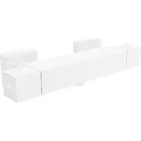 Mexen Cube thermostatische douchekraan, wit - 77200-20