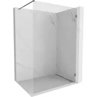 Mexen Lunar douchewand Walk-in rechts 160 x 200 , transparant 8 mm, gun metal - 830-160-000-95-00-P