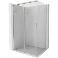 Mexen Rox douchecabine schuifdeur 115 x 110 cm, transparant, geborsteld nikkel - 8C2-115-110-97-00