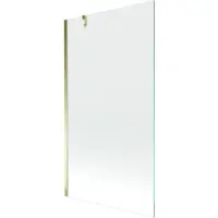 Mexen Next badwand paneel 1-delig 100 x 150 , transparant, goud - 895-100-000-00-00-50