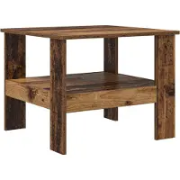 vidaXL Salontafel Oudhout 57 x 55 x 45 cm Bewerkt hout