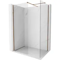 Mexen Kioto-X douchewand Walk-in 160 x 70 , transparant 10 mm, roze goud - 800-160-202-60-00-070-X