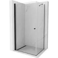 Mexen Pretoria draaideur douchecabine 100 x 120 , transparant, zwart - 852-100-120-70-00