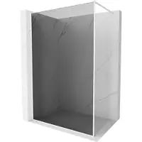 Mexen Kioto-F douchewand inloop met frame 140 x 202 , grafiet 8 mm, wit - 800-140-104-20-40