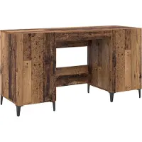 Syfax Bureau met opslag Oudhout 140 x 50 x 75 cm Bewerkt hout