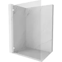 Mexen Lunar L Douchewand Walk-in links 60 x 200 , transparant 8 mm, wit - 830L-060-000-20-00-L